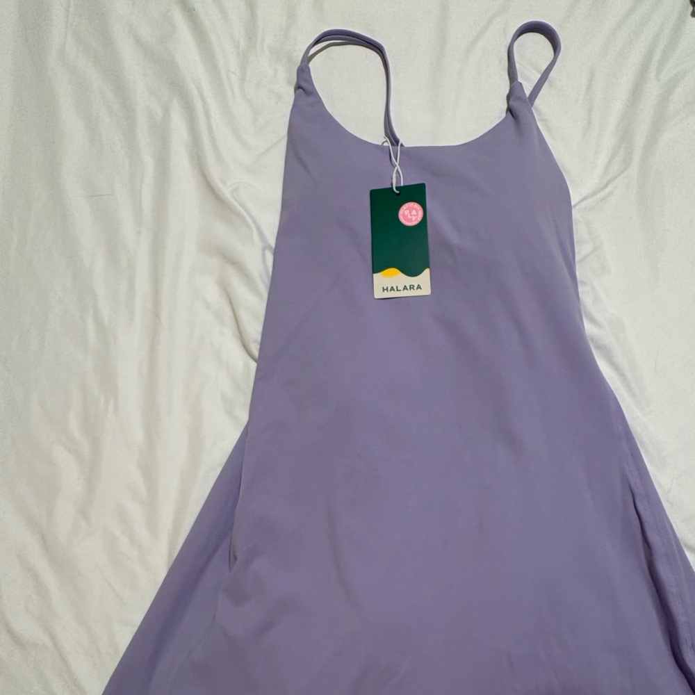 HALARA Light Purple Sleeveless Dress